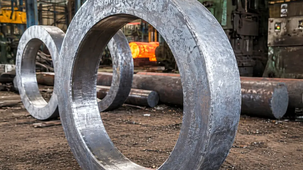 Forged Rings vs Rings Cut from Plate: Key Differences technical concept visual for industrial forging buyers