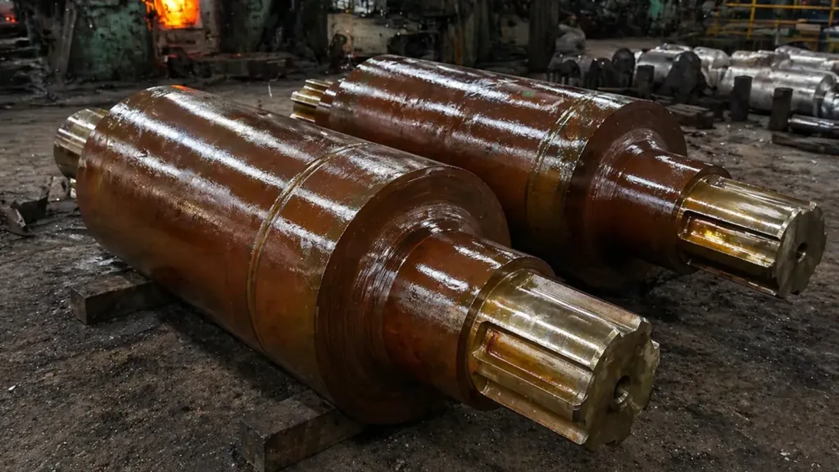 Forged steel rolls manufactured for heavy-duty rolling mill applications