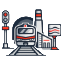 Heavy forged parts for railway engineering